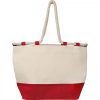Torba plażowa z juty P086062K czerwony