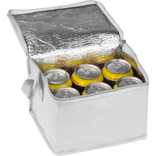 Torba termiczna non woven na 6 puszek 330 ml P084836K biały