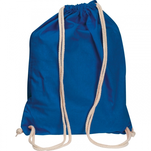 Worek sportowy bawełniany 140 g/m2 CARLSBAD P089391G niebieski