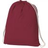 Worek bawełniany 140g/m2 P085871K bordowy