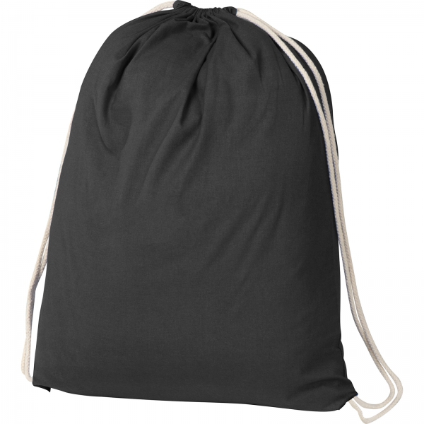 Worek bawełniany 140g/m2 P085871K czarny
