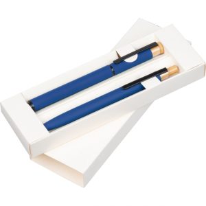 Zestaw piśmienny długopis i pióro kulkowe P101788K MC-14706-W