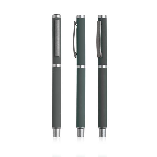 Metalowe piórko kulkowe soft touch / Jagger P091143P PM-IP131551-W