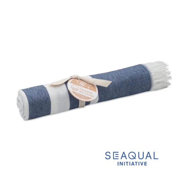 Ręcznik SEAQUAL®hammam 100x170 P053137O niebieski