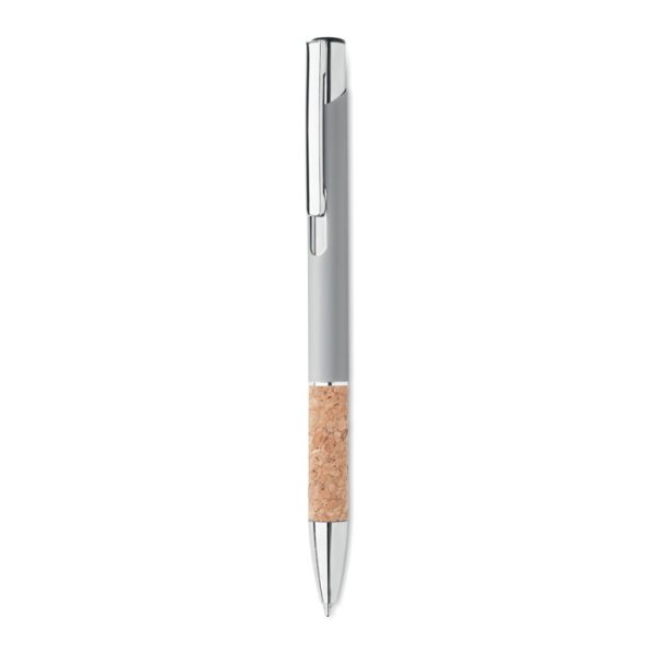Aluminiowy długopis przycisk P053223O srebrny mat