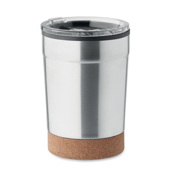 Kubek dwuściankowy 300 ml P053275O srebrny mat