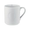 Kubek ceramiczny w prążki 340 m P100767O bialy