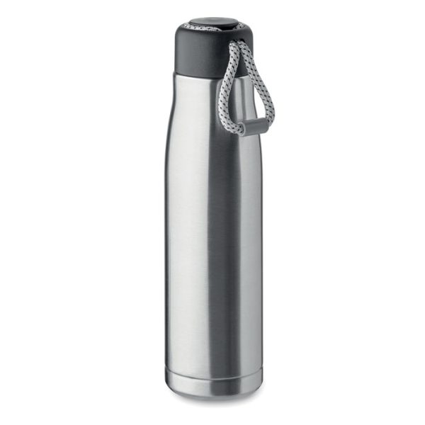 Butelka dwuścienna 500 ml P100789O srebrny mat