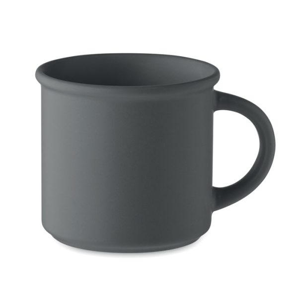 Matowy kubek ceramiczny 300 ml P100879O kamienny szary