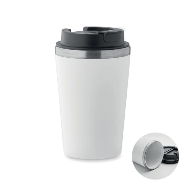 Kubek z warstwą ceramiczną 350 ml P101163O bialy