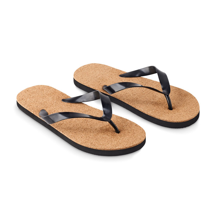 Korkowe kapcie plażowe L P039718O MI-MO6403-03