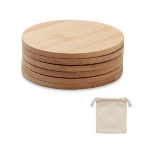 Zestaw 6 bambusowych podstawek P043192O MI-MO6601-40