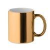Kubek ceramiczny metaliczny P043202O matowy zloty