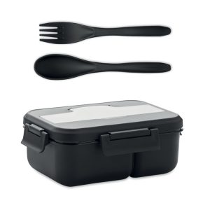Lunch box ze sztućcami z PP P043261O MI-MO6646-03