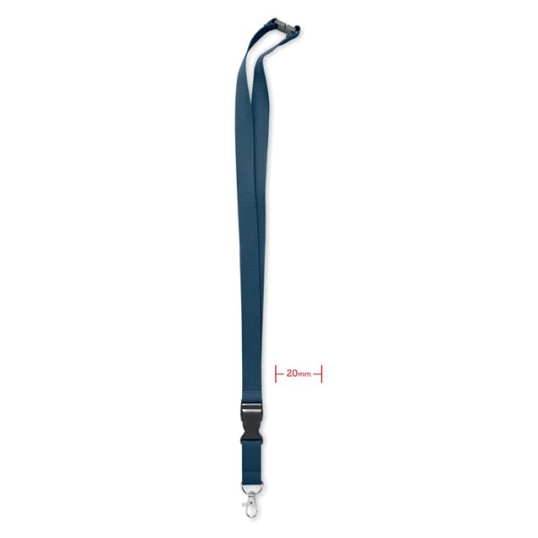 Smycz bawełniana 20mm P045555O niebieski