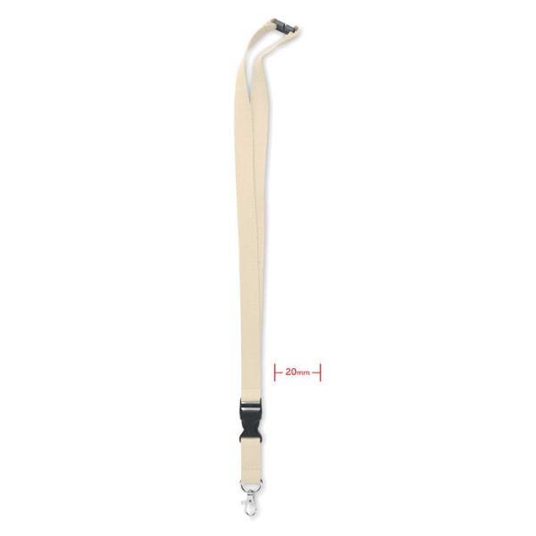 Smycz bawełniana 20mm P045555O bezowy