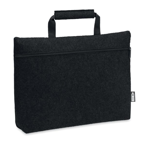 Torba na laptopa z filcu RPET P045592O czarny