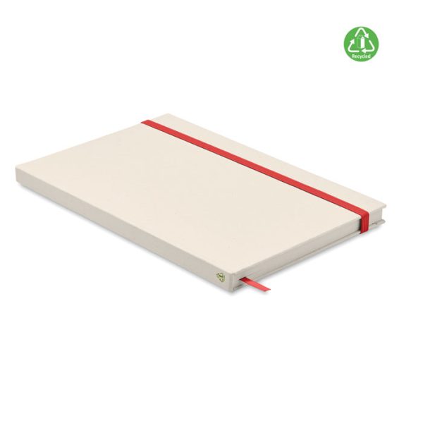 Zeszyt A5 karton z recyklingu P045619O czerwony