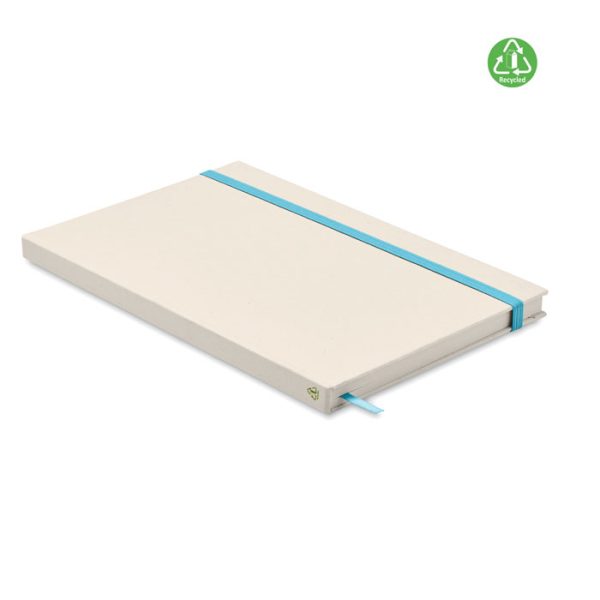 Zeszyt A5 karton z recyklingu P045619O turkusowy