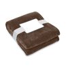 Koc polarowy RPET 280 gr/m² P045726O czekolada