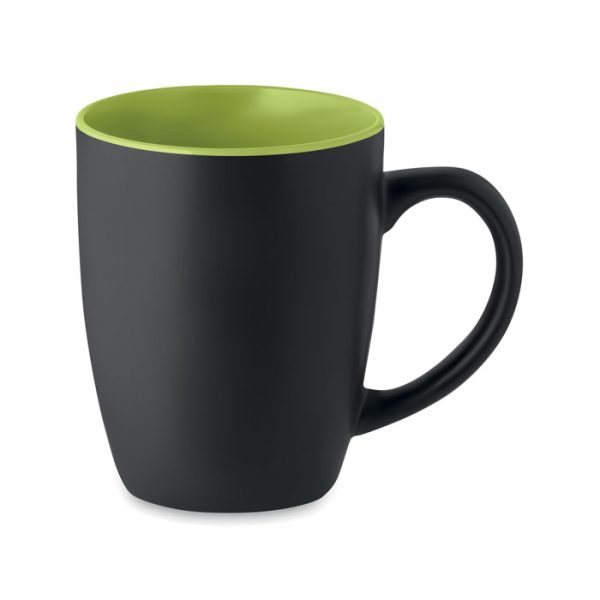 Dwukolorowy kubek ceramiczny P045800O limonka