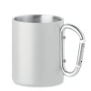 Metalowy dwuścienny kubek300ml P045848O bialy