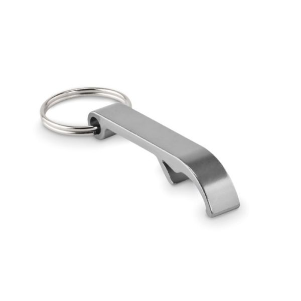 Aluminiowy brelok z recyklingu P045897O srebrny