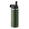 Butelka podwójna ścianka 500ml P051147O ciemnozielony