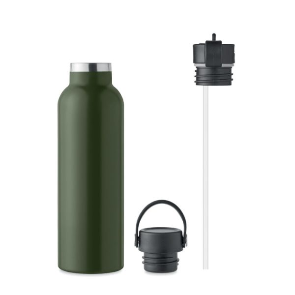 Butelka podwójna ścianka 700ml P051164O ciemnozielony