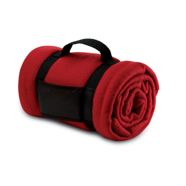 Koc polarowy P017800O czerwony