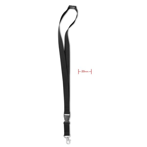 Smycz z metalowym zaczepem P018288O czarny
