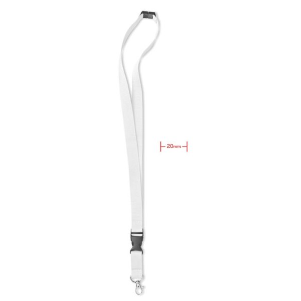Smycz z metalowym zaczepem P018288O bialy