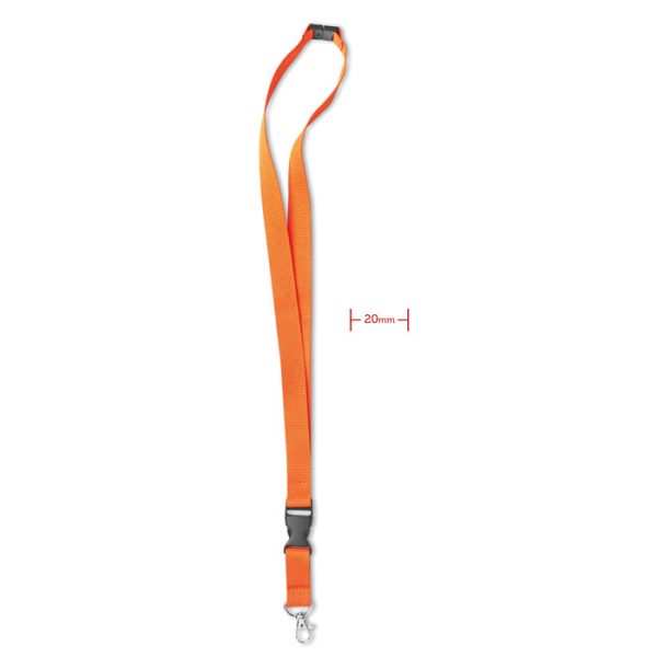 Smycz z metalowym zaczepem P018288O pomaranczowy