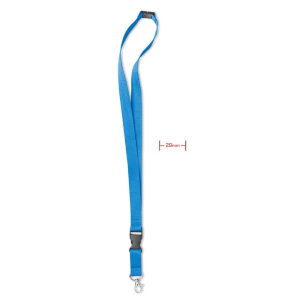 Smycz z metalowym zaczepem P018288O turkusowy