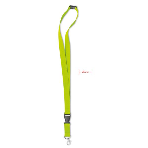 Smycz z metalowym zaczepem P018288O limonka