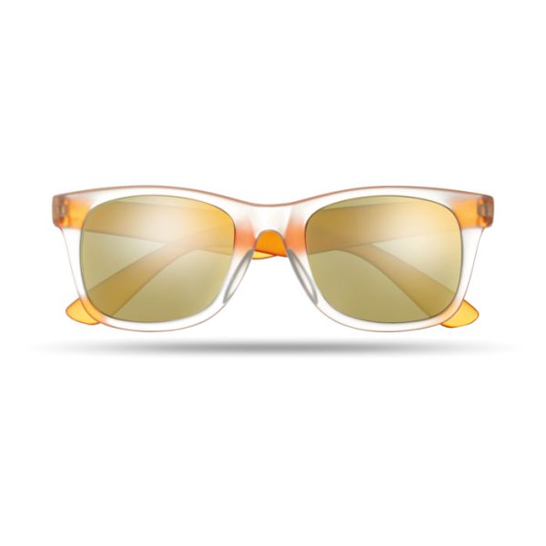 Lustrzane okulary przeciwsłon P018332O pomaranczowy