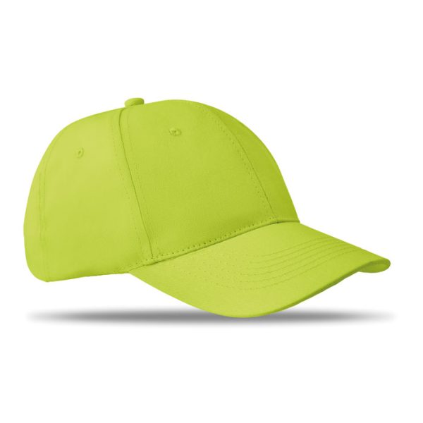 Czapka baseballowa 6 paneli P018538O limonka