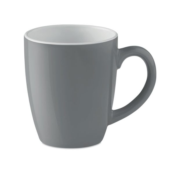 Kolorowy kubek ceramiczny P018971O szary