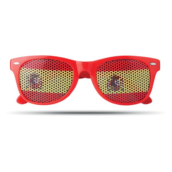 Okulary przeciwsłoneczne P019014O czerwony