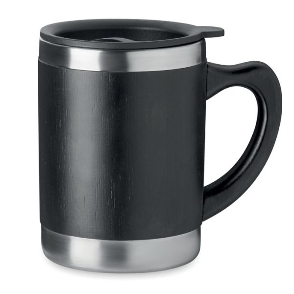 Kubek stali nierdzewnej 300ml P019597O czarny