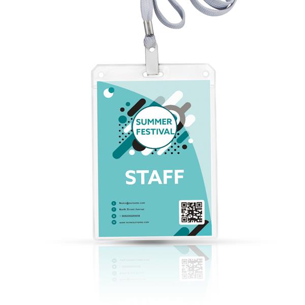 Smycz z etui na identyfikator / Badgeyard P090160P