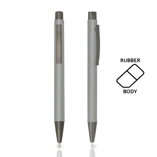 Długopis metalowy aluminiowy soft touch / Rupen P090563P srebrny