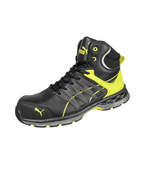 Buty do kostki męska VELOCITY 2.0 YELLOW MID P045284F czarny