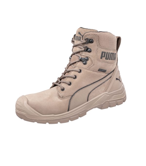 Buty do kostki męska Conquest STONE HIGH P045472F jasnobrązowy