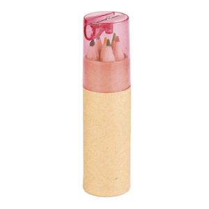Kredki 6 szt. z temperówką / Lory P090071P PM-IP290102-W