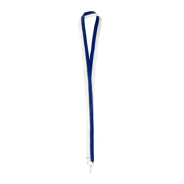 Wstążka do medali / Medly P090843P white and royal blue