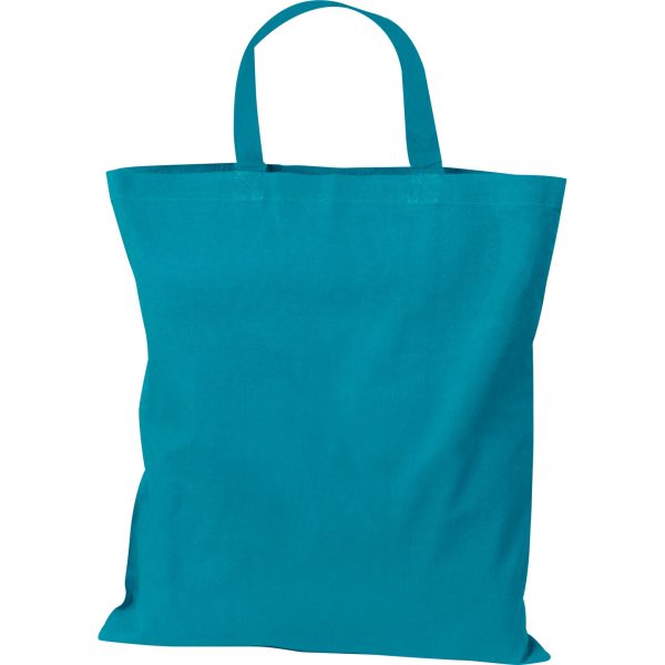 Torba bawełniana z krókim uchem P086964K turkusowy