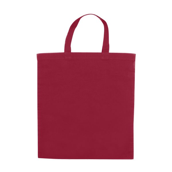 Torba bawełniana z krótkim uchem P090998P bordowy