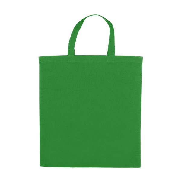 Torba bawełniana z krótkim uchem P090998P zielony