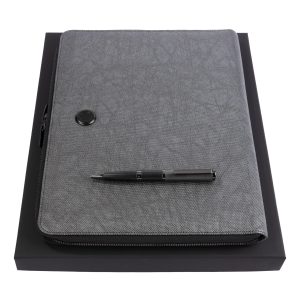Zestaw upominkowy HUGO BOSS długopis i teczka A4 - HSR1904D + HTA105J P091440P PM-HPBA105J